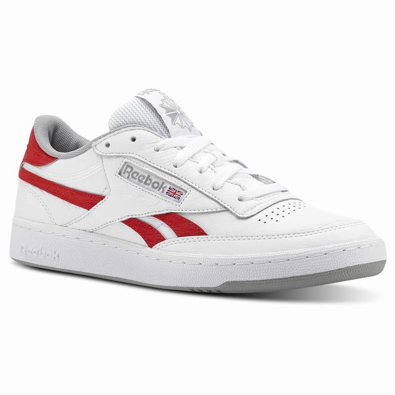 Tenisi Reebok Revenge Plus Barbati Albi/Rosii Romania TW6694VC